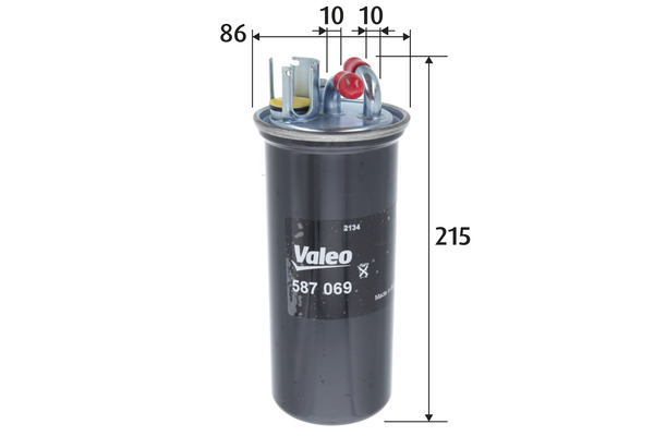 VALEO VAL587069 Üzemanyagszűrő, gázolajszűrő, benzinszűrő